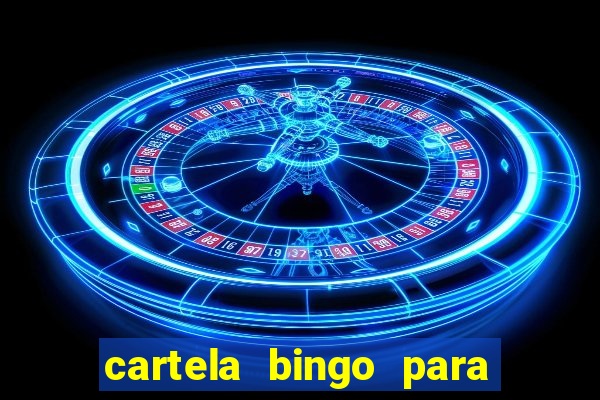 cartela bingo para cha de cozinha imprimir gratis